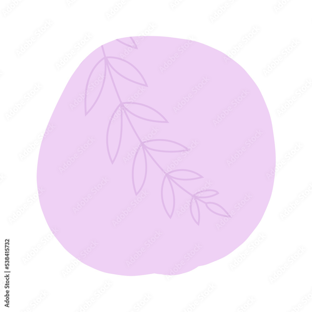 Hand drawn circle pink sticky note Hand drawn circle pink sticky note