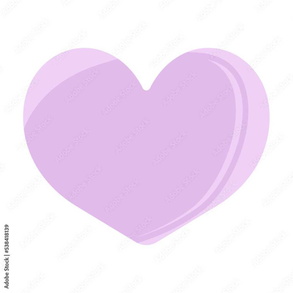 Heart pink sticky note