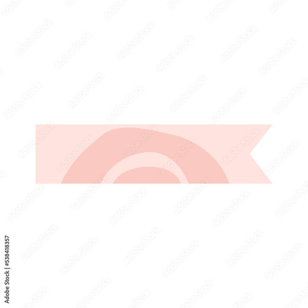 Obraz premium Bookmark peach sticky note