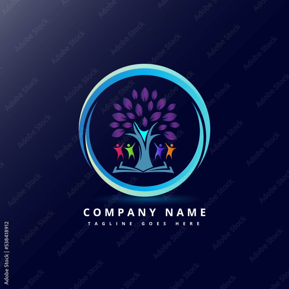 Twistree Logo Template. An illustration of two trunk twisting each other in a helix. Vector illustration nature tree.