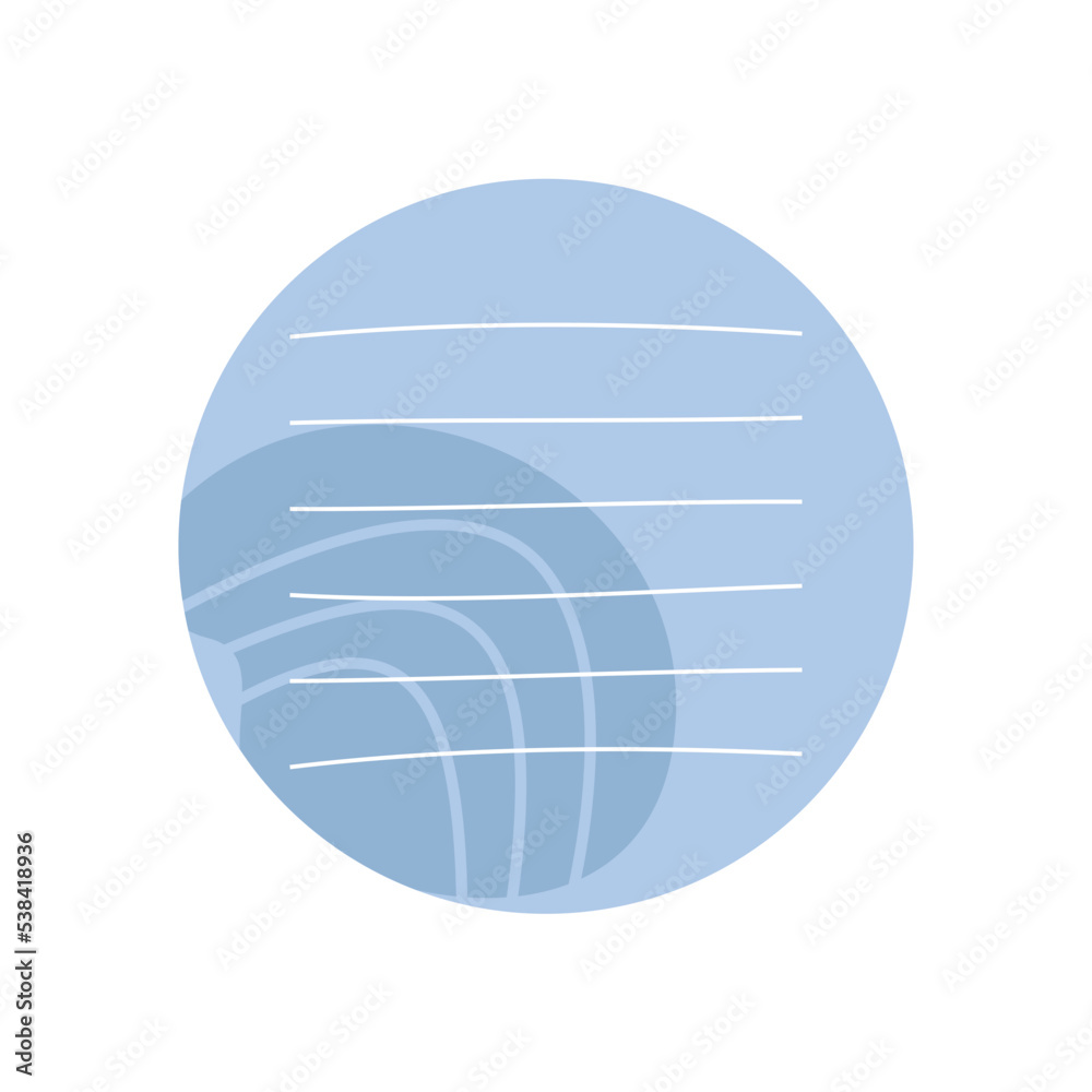 Circle blue sticky note with lines Circle blue sticky note with lines