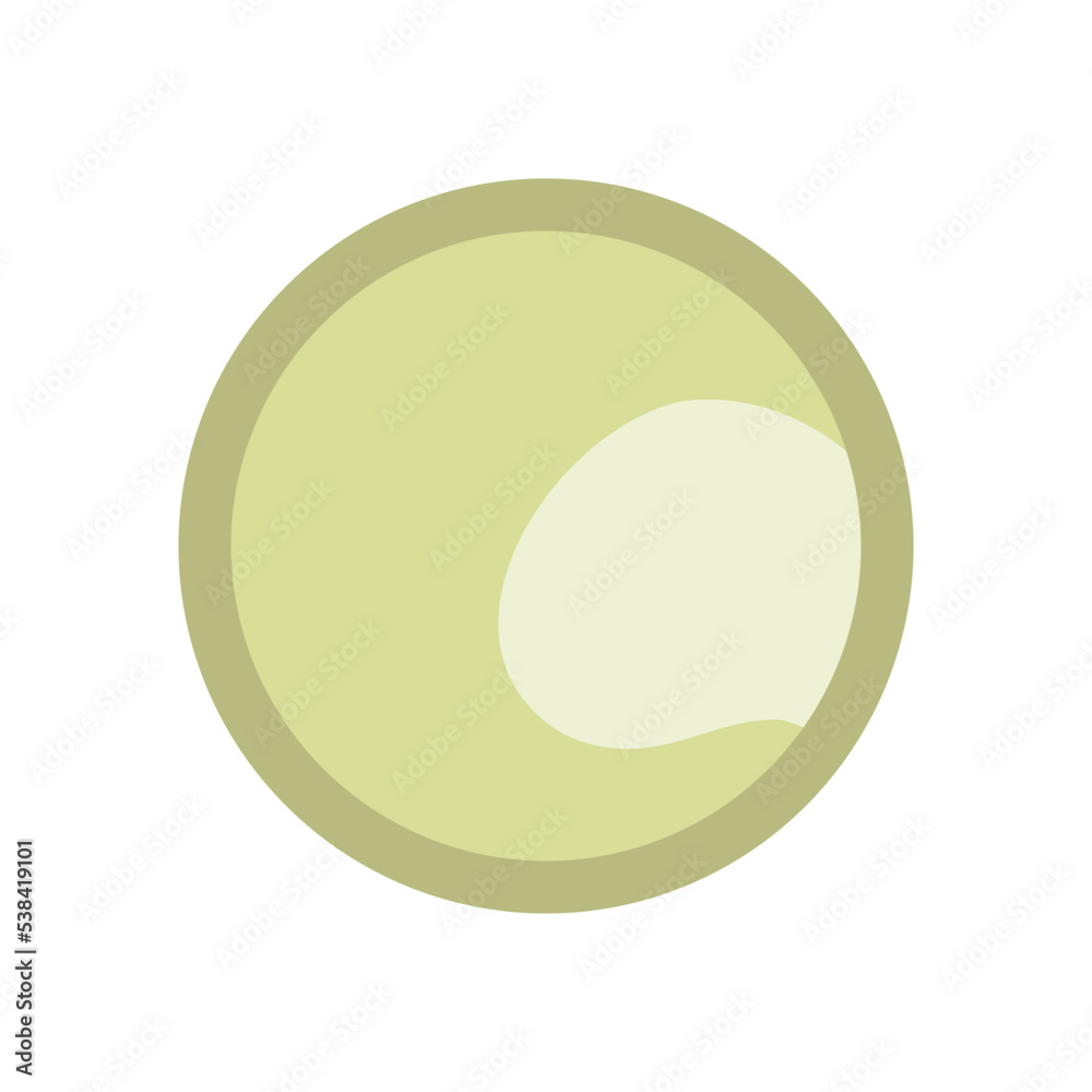 Circle green sticky note with border Circle green sticky note with border
