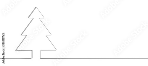 abstract christmas tree 3d rendering