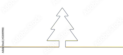 merry christmas card modern 3d minimal tree.