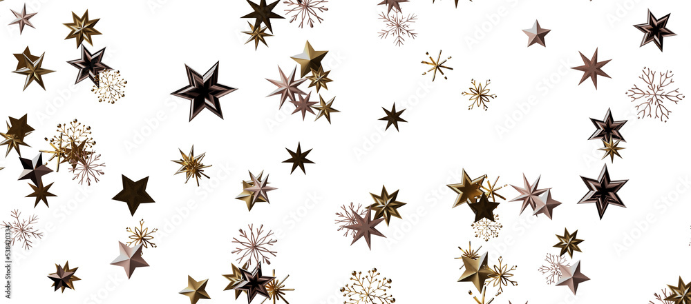 Snowflakes Falling On Snow - Winter Banner Snowflakes Falling On Snow - Winter Banner