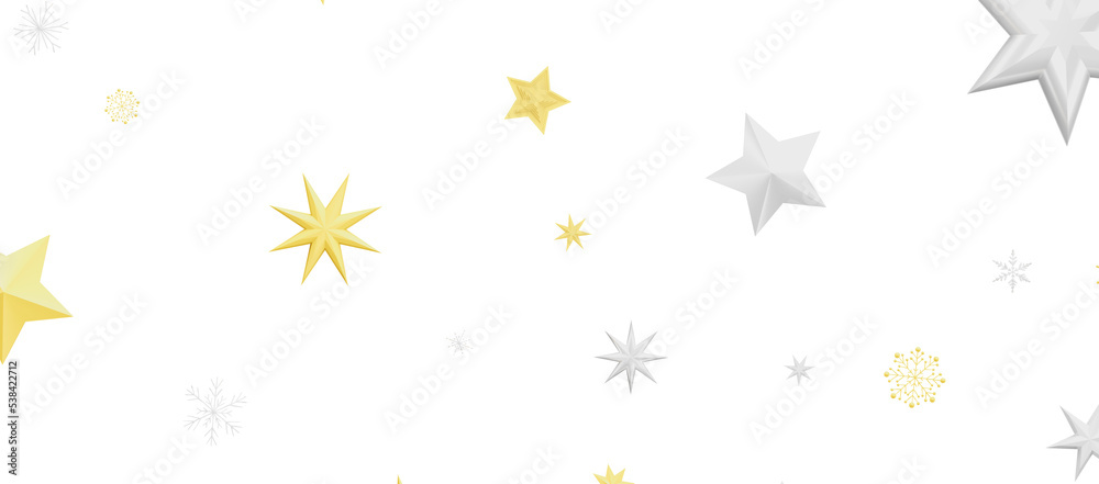 golden openwork shiny snowflakes, star, 3D rendering. golden openwork shiny snowflakes, star, 3D rendering.
