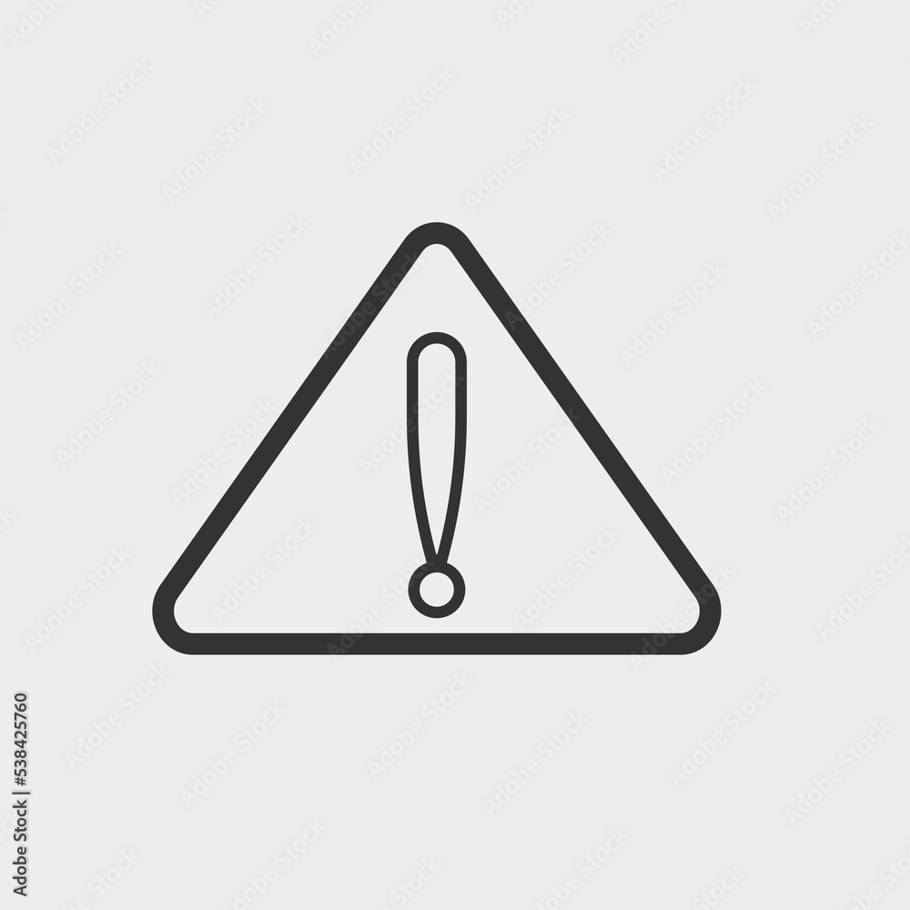 Caution vector icon illustration sign Caution vector icon illustration sign
