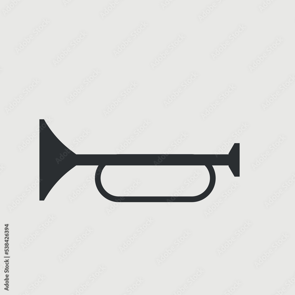 Horn vector icon illustration sign Horn vector icon illustration sign
