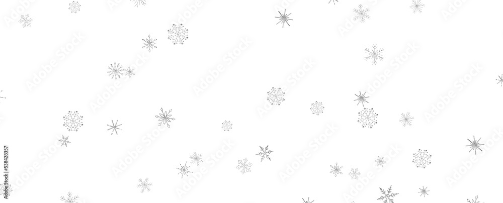 Fototapeta premium Winter christmas sky with falling snow