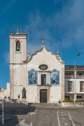 Exterior of the main church of Vera Cruz in Aveiro, Portugal