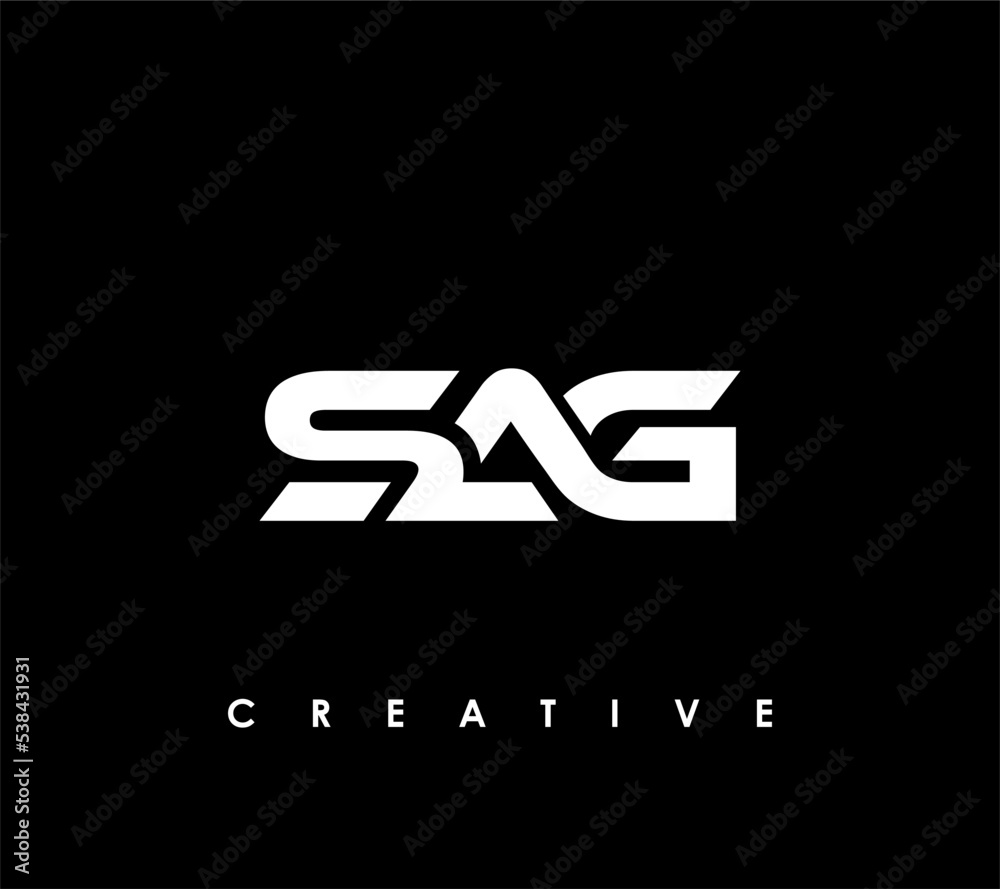 SAG Letter Initial Logo Design Template Vector Illustration