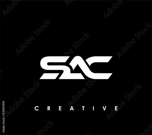 SAC Letter Initial Logo Design Template Vector Illustration
