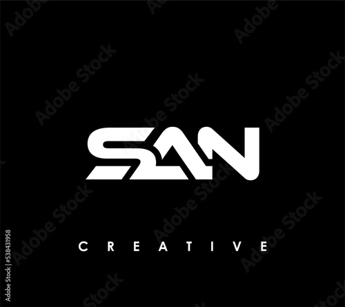 SAN Letter Initial Logo Design Template Vector Illustration