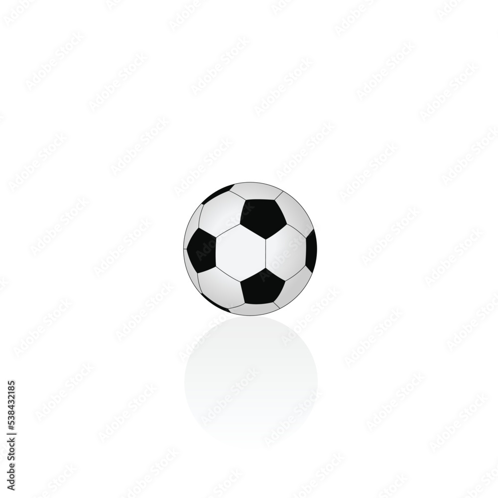 Black and white classic soccer ball vector graphics Black and white classic soccer ball vector graphics