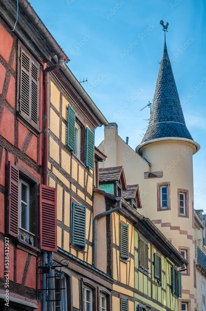 Architecture in the old town of Strasbourg, France