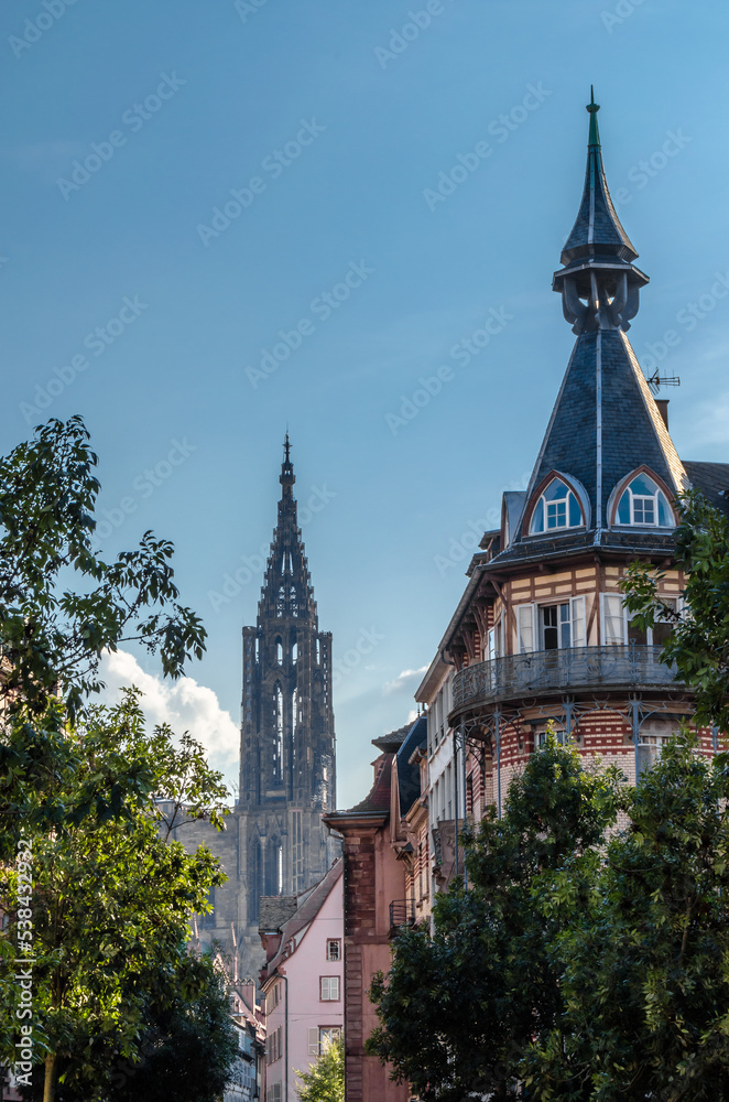 Architecture in the old town of Strasbourg, France Architecture in the old town of Strasbourg, France