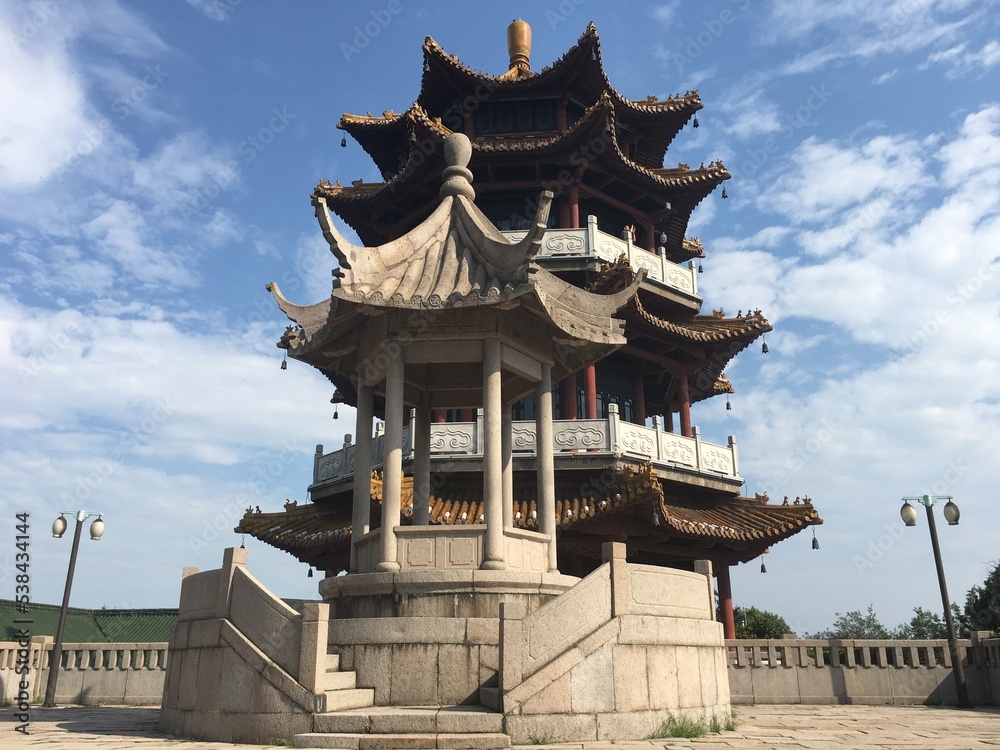 Naklejka premium Temple à Wuxi en Chine