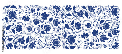 Gzhel ornament, sketch for your design
