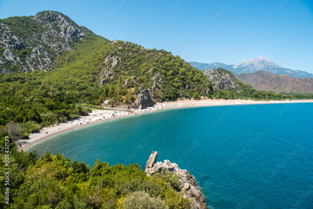 Fototapeta premium Landscape in Olympos holiday hamlet in Antalya province of Turkey.