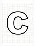 coloring page with alphabet  text letter  illustration