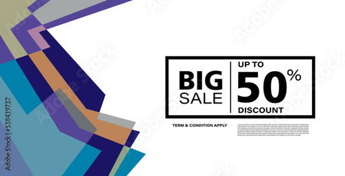 Colorful abstract geometric banner template. Giveaway, discount, cash back, gift card, and member card bonus design template.