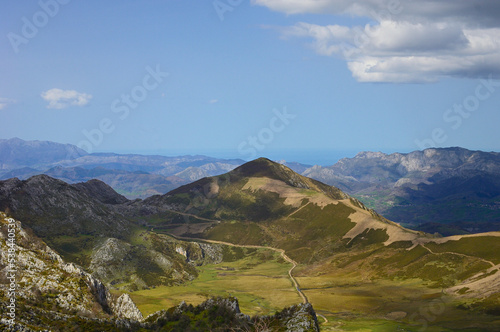 landscape in the european mountains