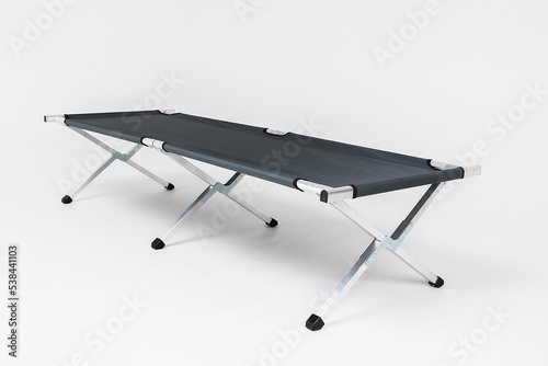 folding bed on a white background military