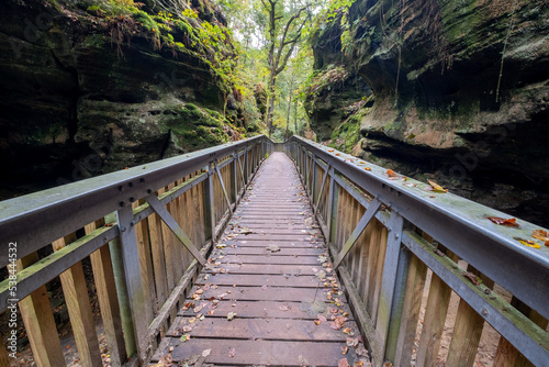 Fototapeta Naklejka Na Ścianę i Meble -  The most beautiful and breath taking trail in Luxembourg is Mullerthal  and hollhay cave,
