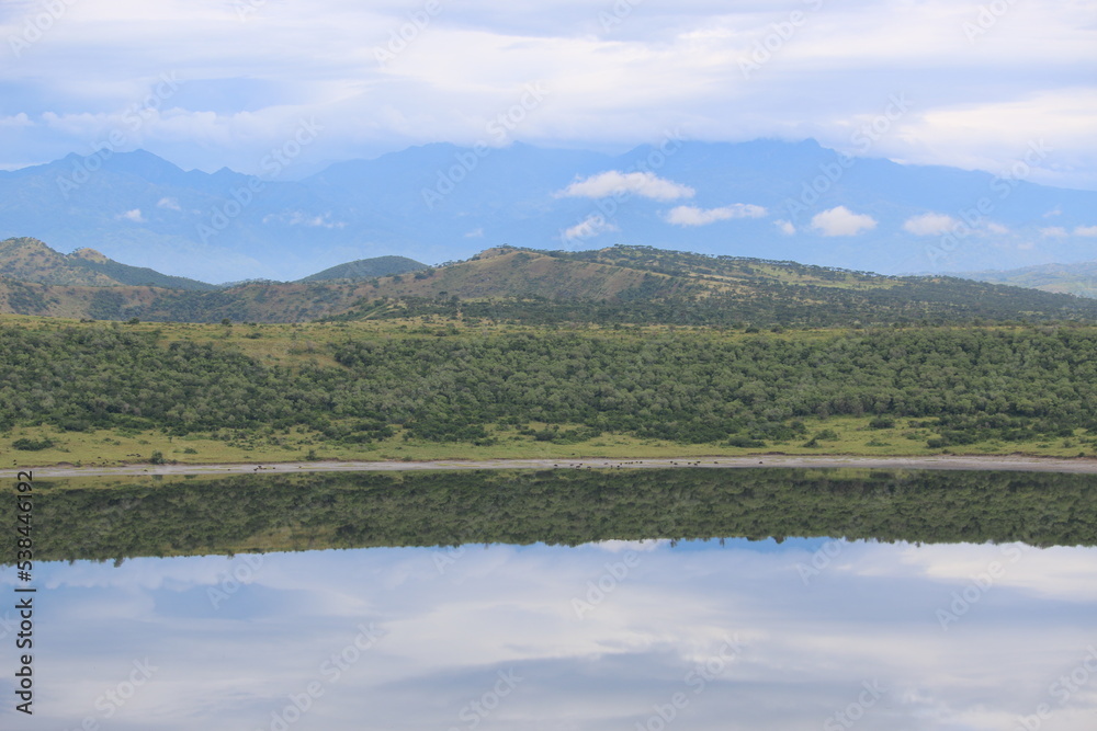 Fototapeta premium reflection on the lake
