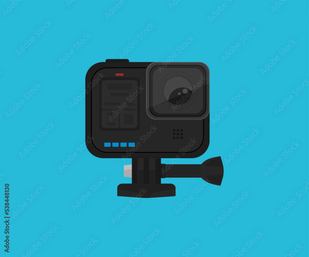 action camera. Vector illustration. electric plug and socket, Set Pro Camera, action camera icon vector illustration. action camera. Vector illustration. electric plug and socket, Set Pro Camera, action camera icon vector illustration.