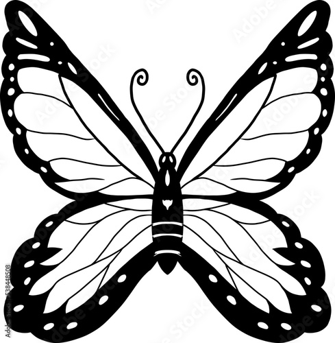 Butterfly outline design