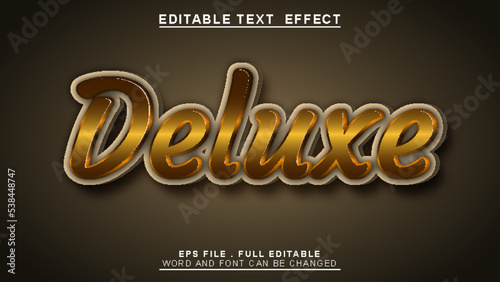 deluxe text style editable