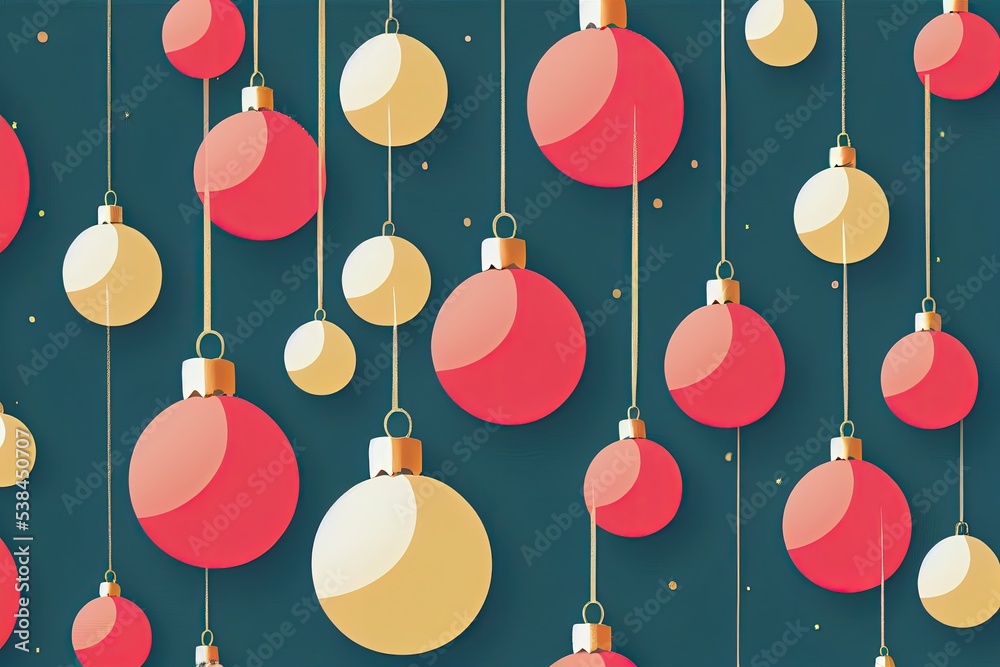Festive Merry Christmas balls background. Happy winter xmas backdrop. Festive Merry Christmas balls background. Happy winter xmas backdrop.