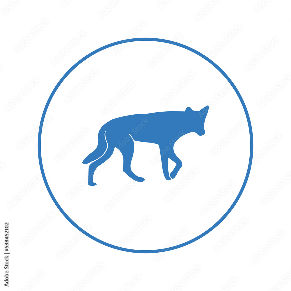 Australian animal dingo dog icon | Circle version icon | Australian animal dingo dog icon | Circle version icon |