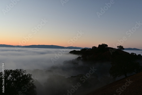 sunrise over the clouds