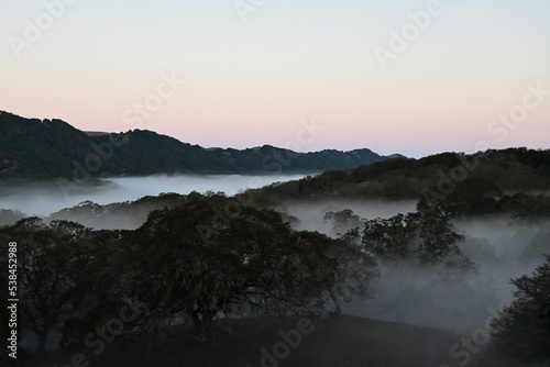 sunrise over the mountains