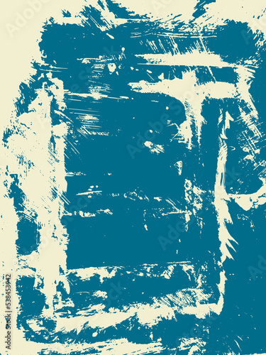 Grunge texture background vector, textured white vintage border, old distressed blue paper illustration, scratches grit  grime and grungy lines, photo overlay template or designs, can edit color