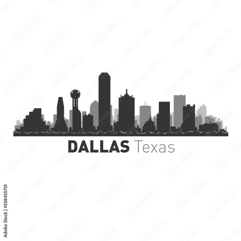 Dallas Texas city vector illustration