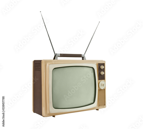 Portable television with an...