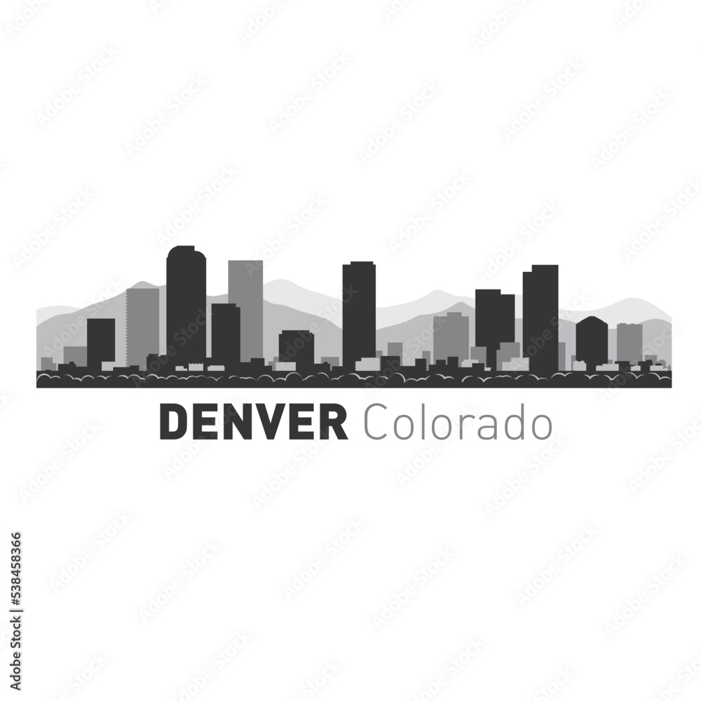 USA Denver Colorado city vector design