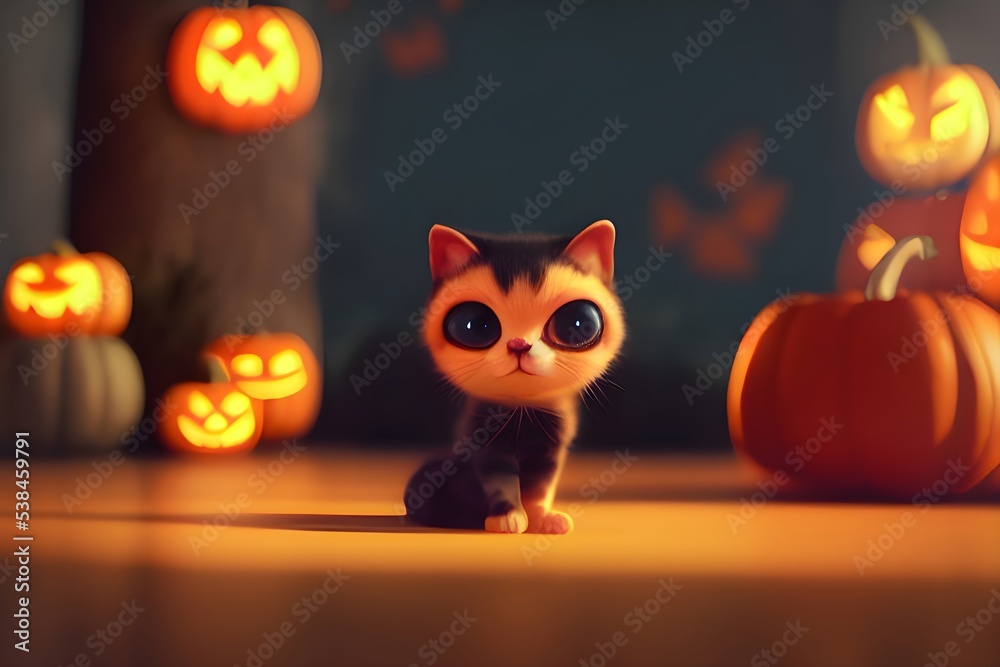 Cute Halloween Illustration Cute Halloween Illustration