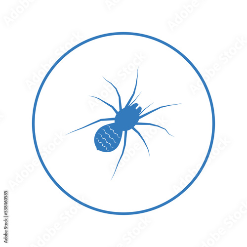 Scary spider bug tarantula icon | Circle version icon |