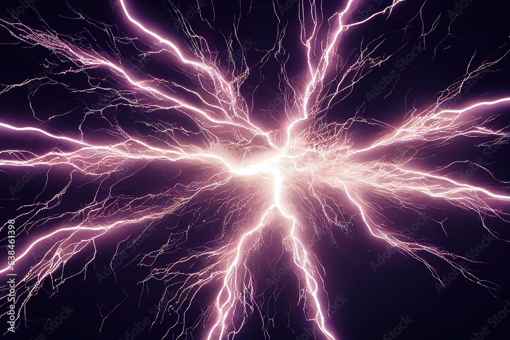 Lightning frames, electric lightning crown border, heart and rhombus