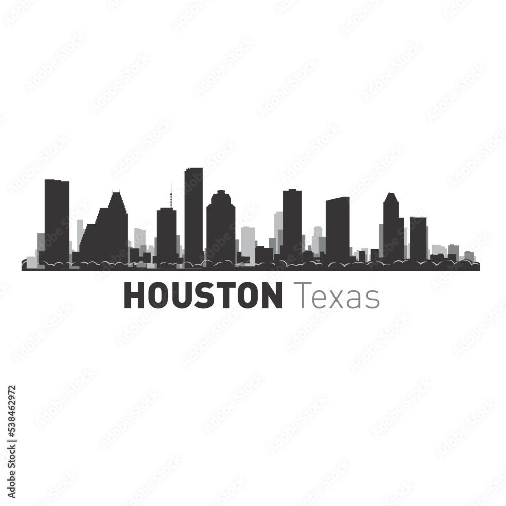 USA Houston Texas city vector illustration