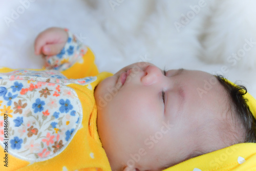 cute baby girl sleeping 