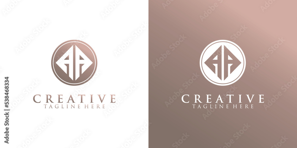 Modern A abstract logo design Premium Vector