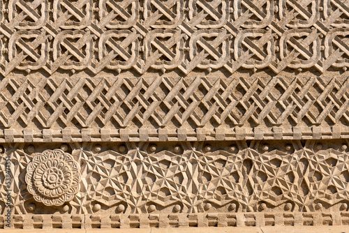 Принти на полотні Architecture details of stone carving at Three Holy Hierarchs Church in Iasi, Romania