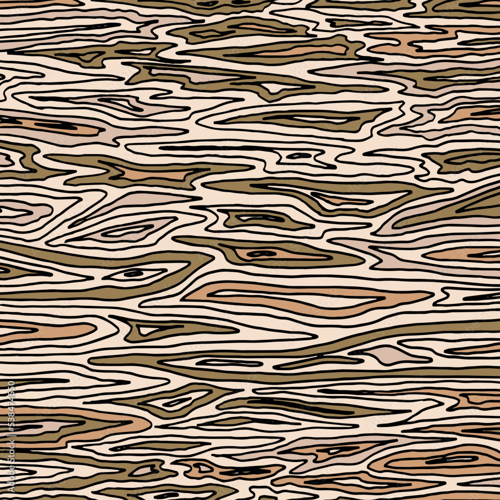 Hand drawn wood texture for background or wallpaper design Stock Vector