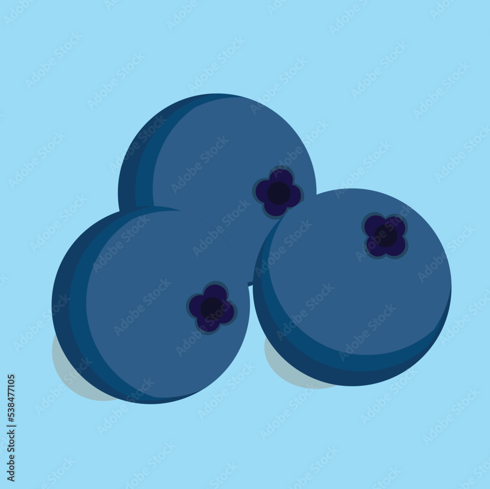 Triple red blueberry, healthy food theme Triple red blueberry, healthy food theme