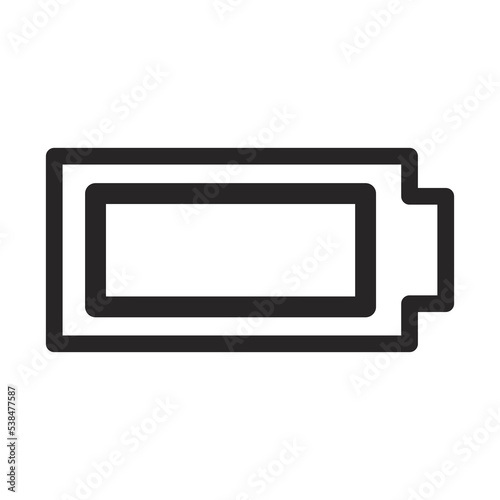 Battery icon, transparent background